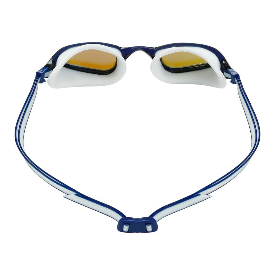 Aquasphere Zwembril Fastlane Blauw Titanium Mirror Blauw/Wit 4/5