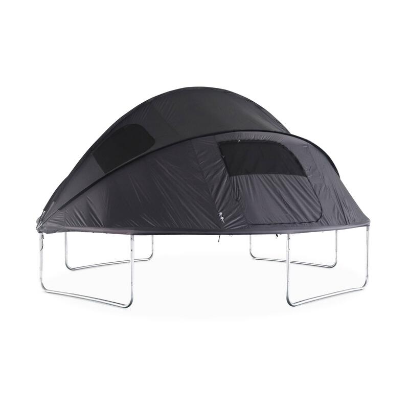 Trampoline 430cm gris avec pack d'accessoires + Tente I sweeek
