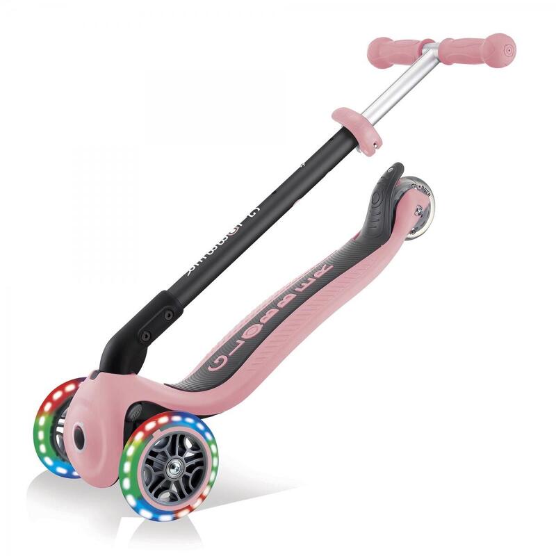 Trottinette évolutive GO-UP FOLDABLE PLUS LIGHTS Rose pastel