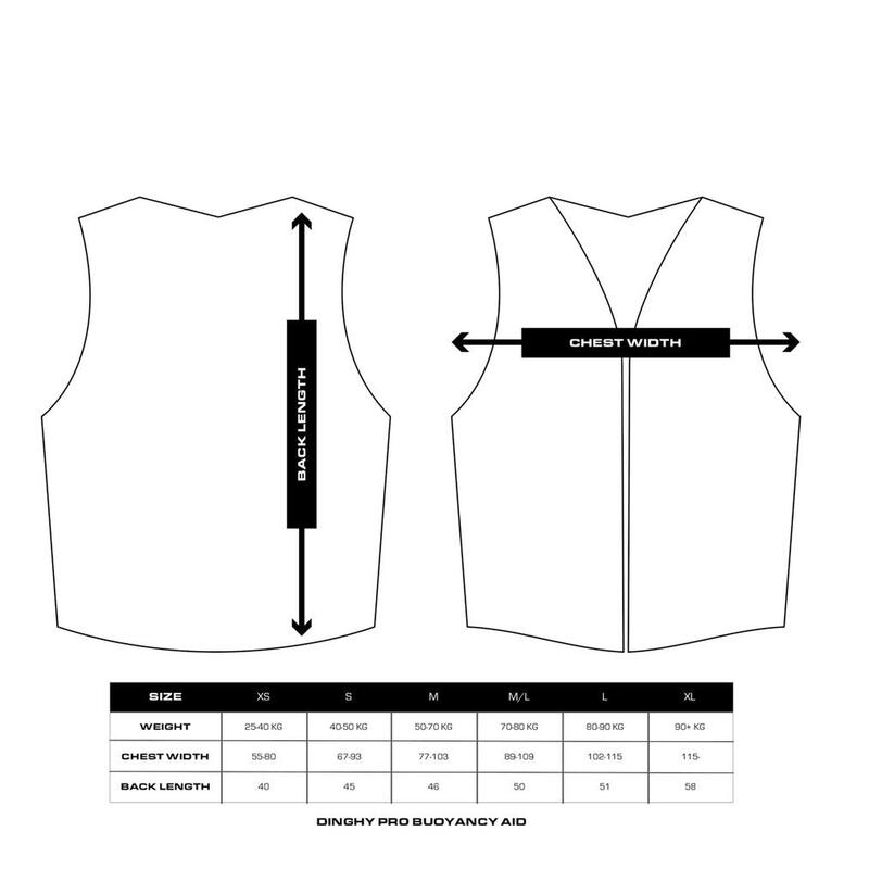 DINGHI PRO Rettungsschwimmhilfe Junior 40-50kg