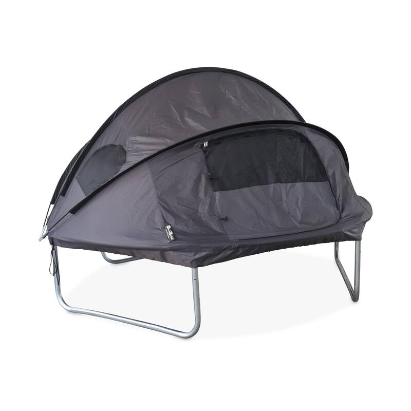 Trampoline 245cm gris avec pack d'accessoires + tente I sweeek