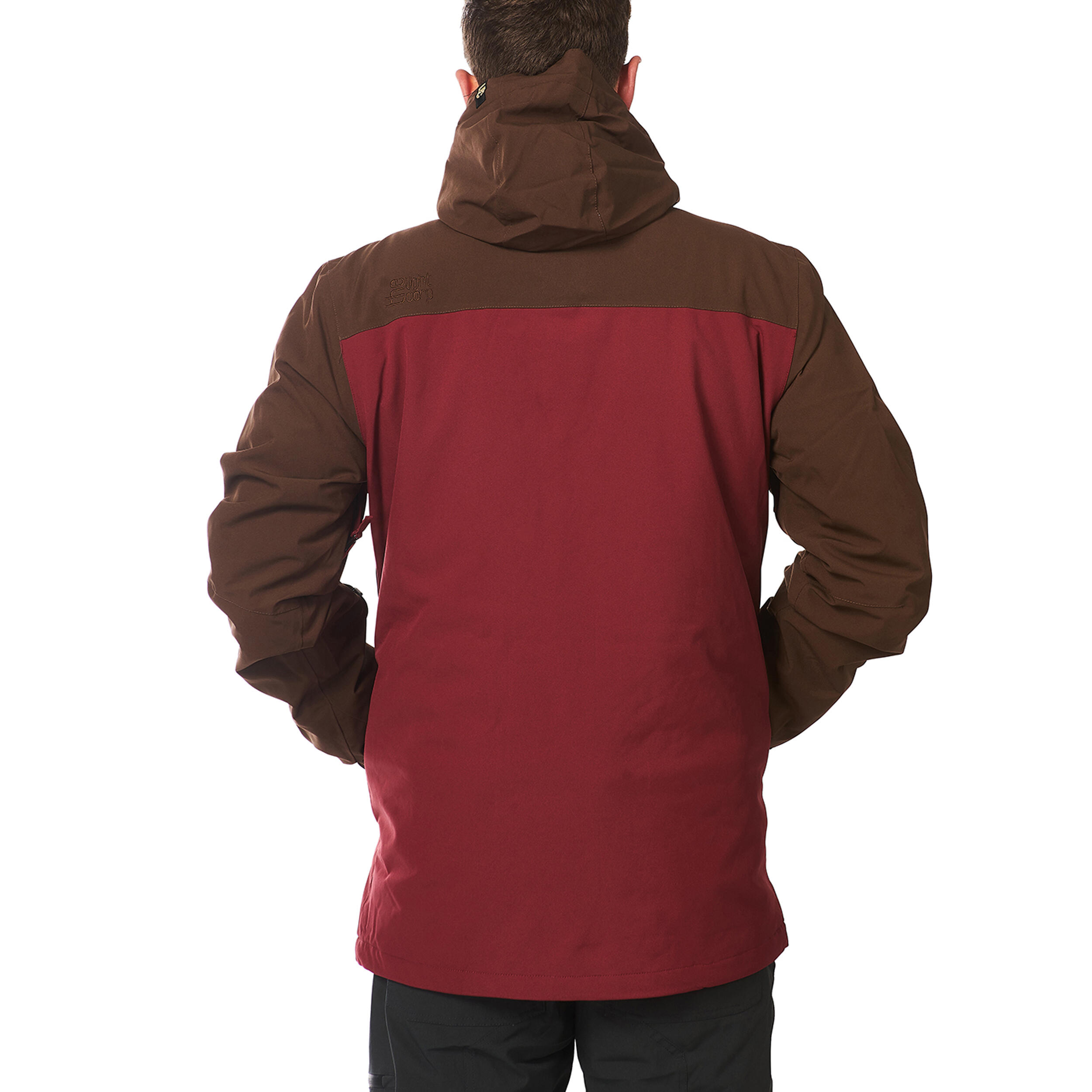 Ski-/Snowboardjacke Herren - STANLEY dark brown burgundy 3/5
