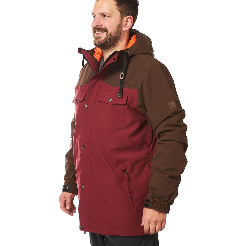 Ski-/Snowboardjacke Herren - STANLEY dark brown burgundy