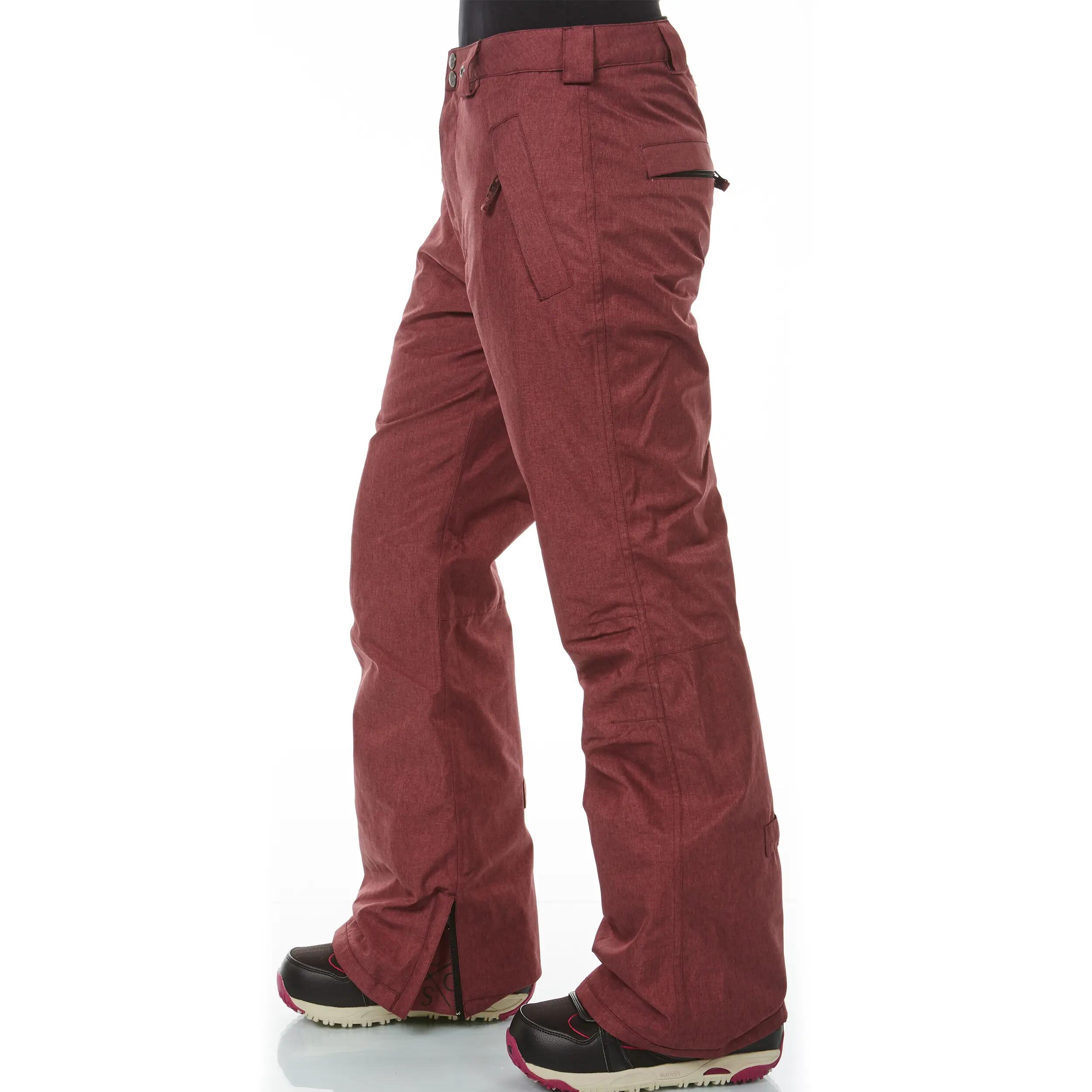Ski-/Snowboardhose Damen - YOKO  burgundy melange 3/6