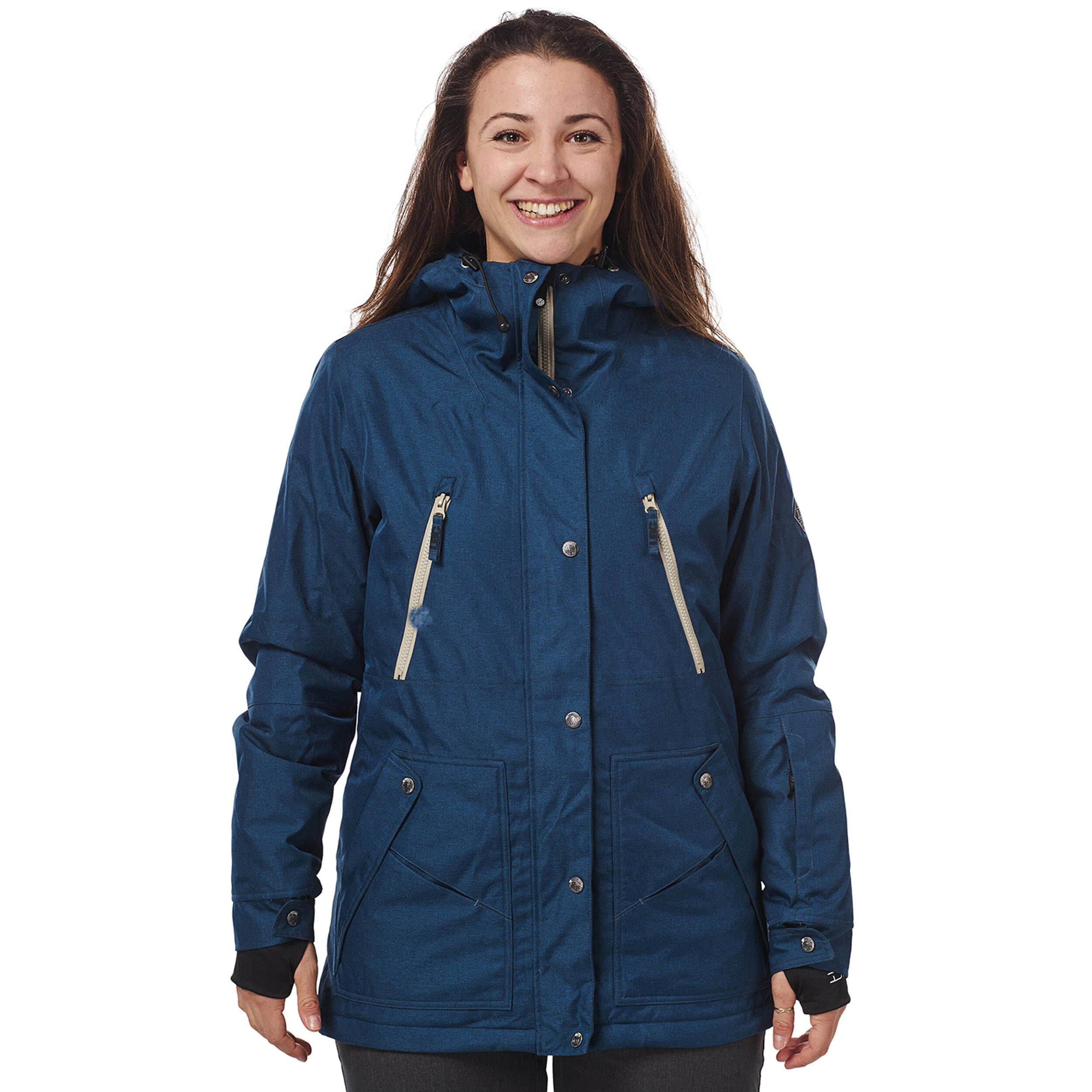 Ski-/Snowboardjacke Damen - NATION - dunkelblau 4/5