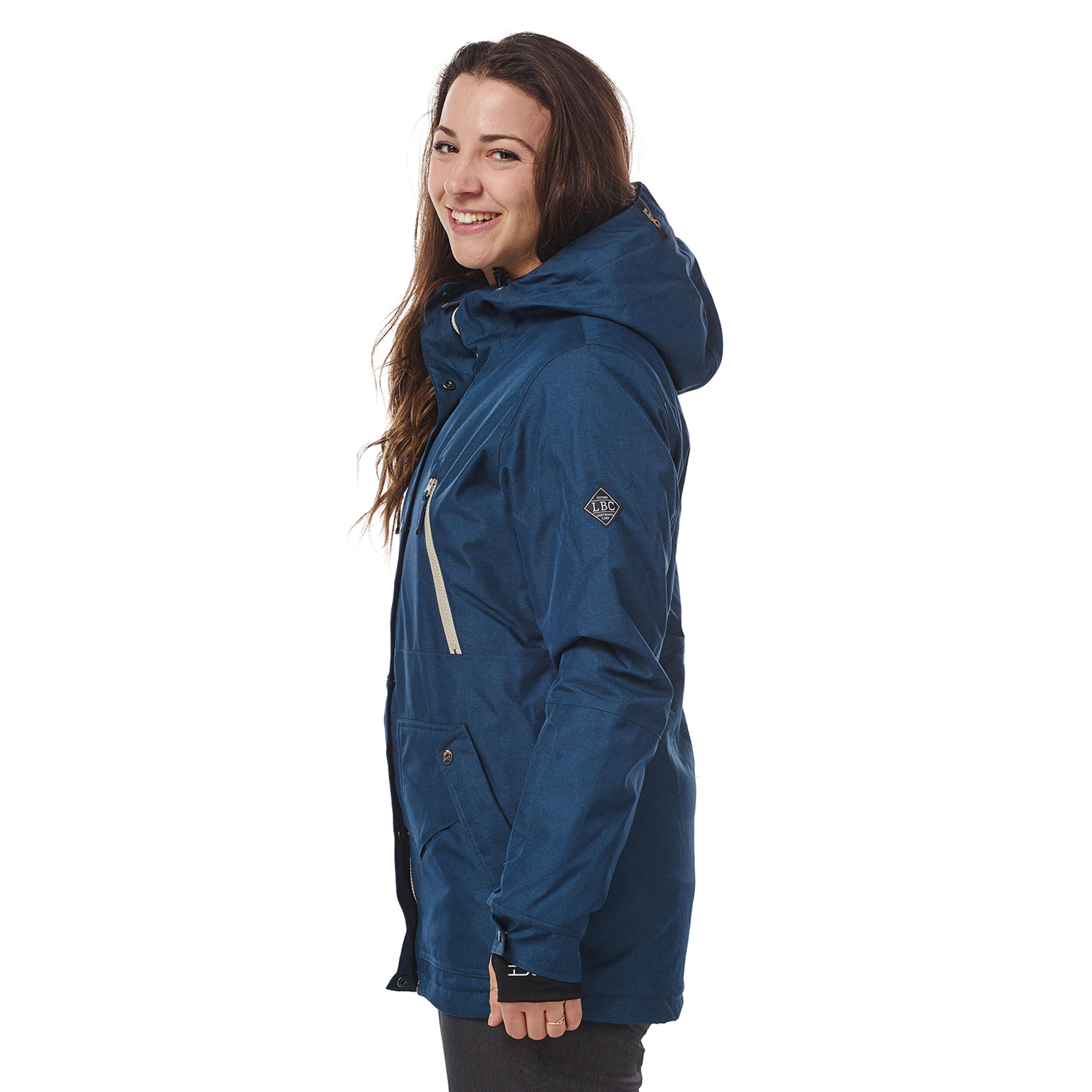 Ski-/Snowboardjacke Damen - NATION - dunkelblau 3/5