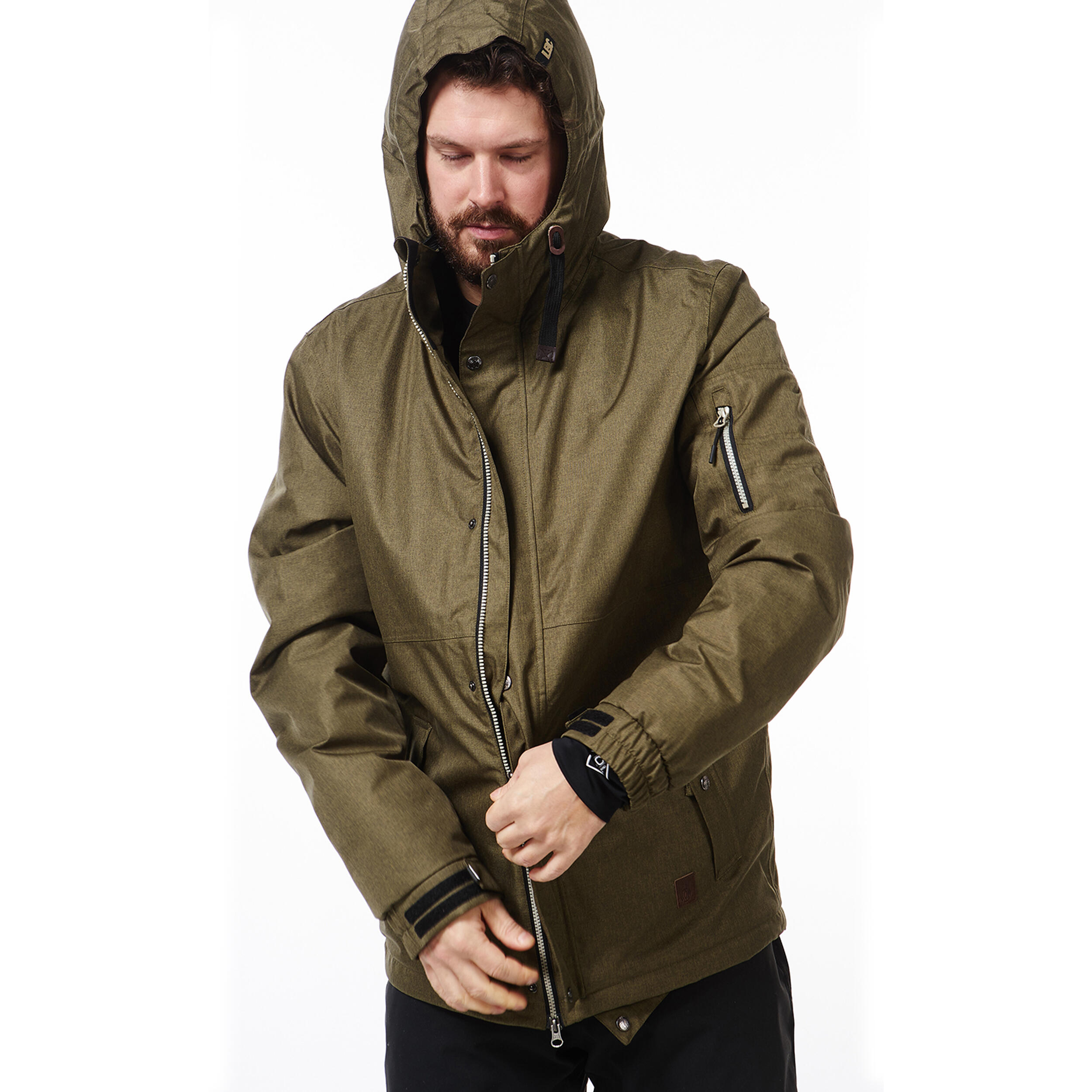Ski-/Snowboardjacke Herren - WINDER olive 3/6
