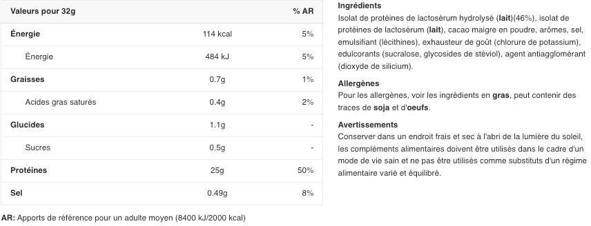 Whey hydrolysée - ISO 100 Hydrolyzed - Brownie Caramel 2/2