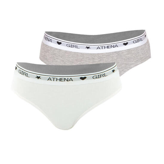 Lot de 2 slips fille Coton Utlra Doux