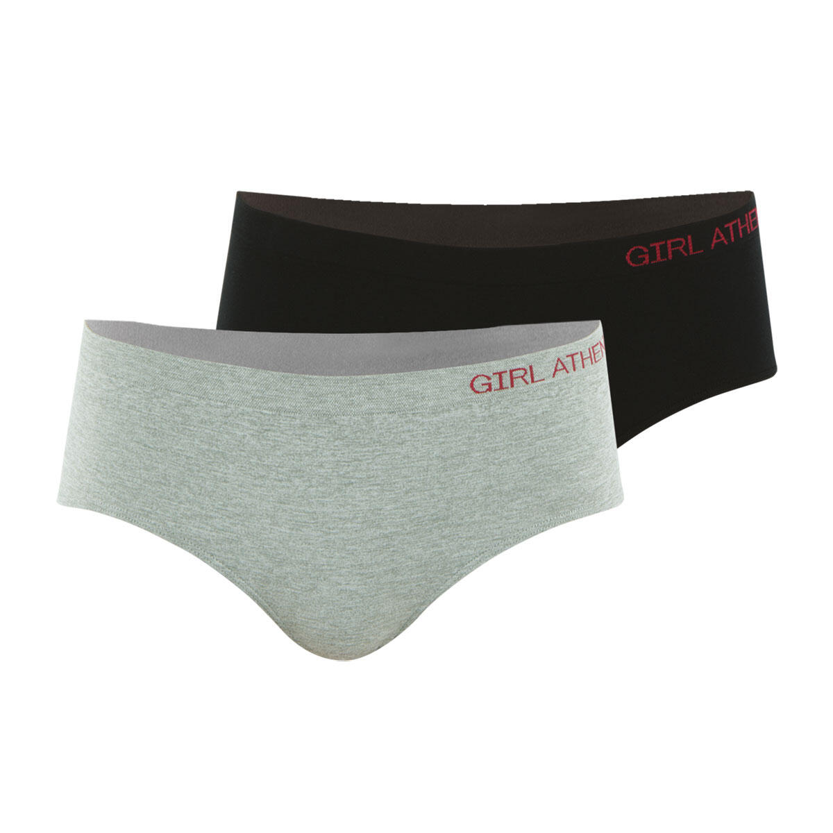 Athena - Lot De 2 Culottes Fille Sans Couture Fashion - Culotte - Gris - 12 À 14 Ans - Decathlon