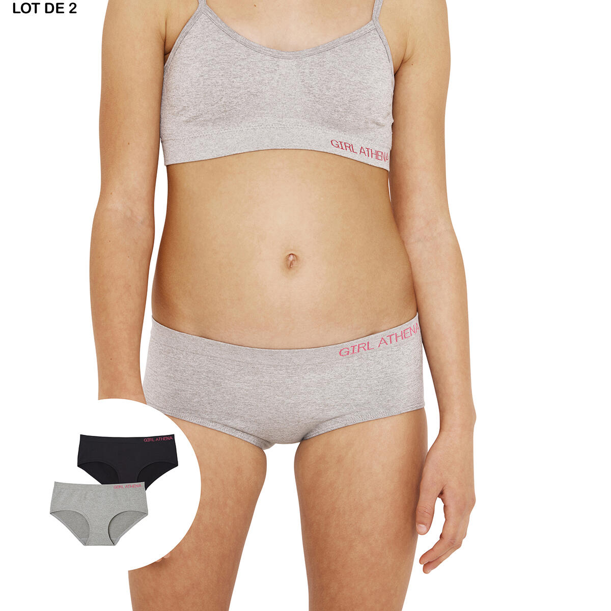 Lot de 2 culottes fille Sans Couture Fashion 2/5