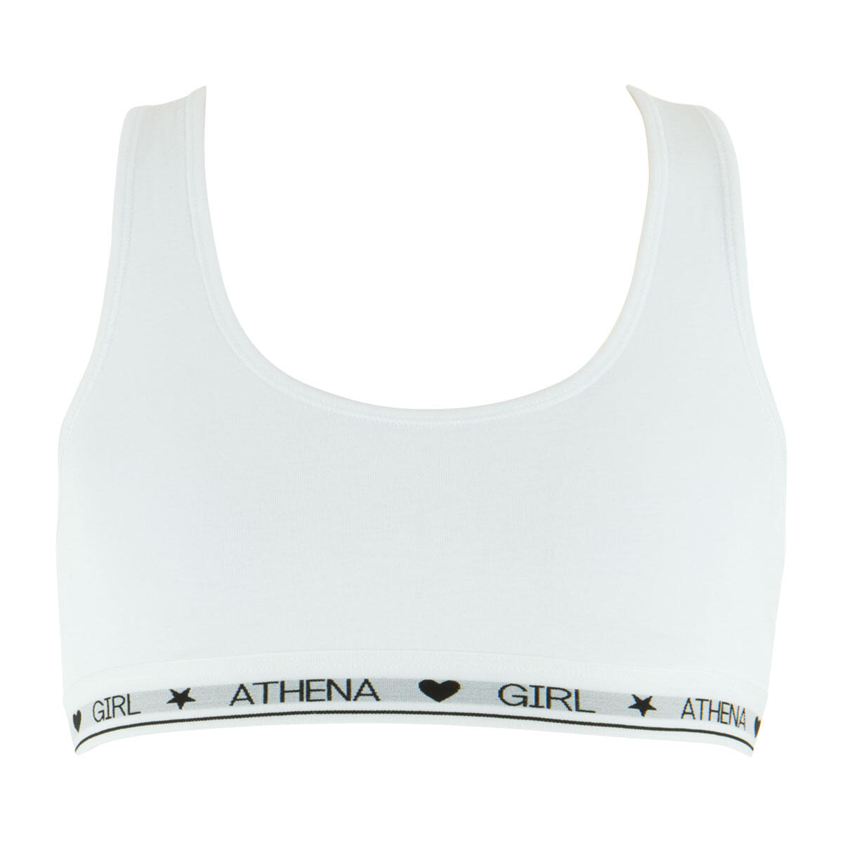 Athena - Brassière Fille Coton Ultra Doux - Brassière - Blanc - 10 À 12 Ans - Decathlon