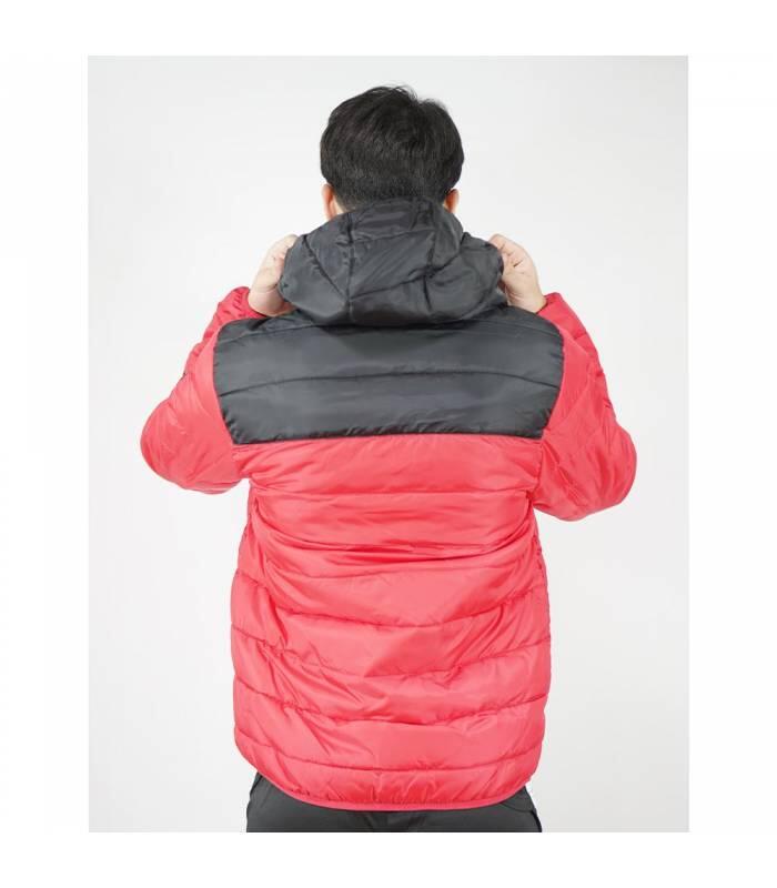Chaqueta acolchada Fútbol Givova Oslo rojo 3/3