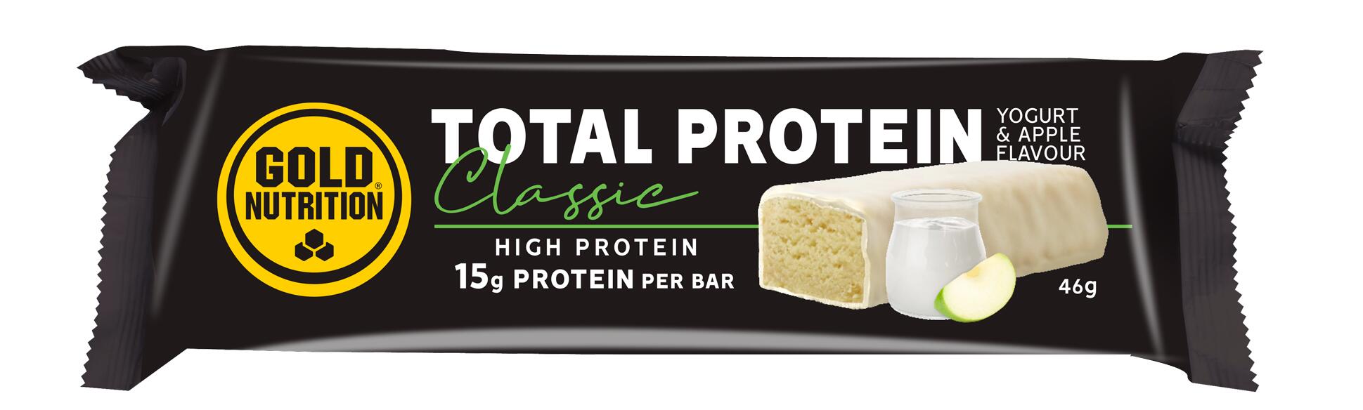 CAIXA DE 15 BARRAS TOTAL PROTEIN CLASSIC BAR MAÇÃ IOGURTE - 46 G 2/3