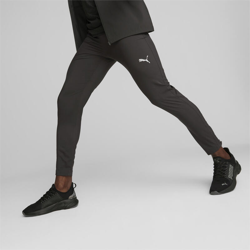 Pantalones de running de corte cónico Hombre Run Favourite PUMA Black