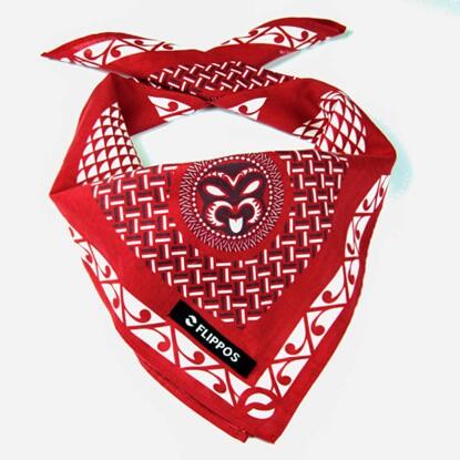 Ta Moko Bandana Scarf - Light my fire (Red)