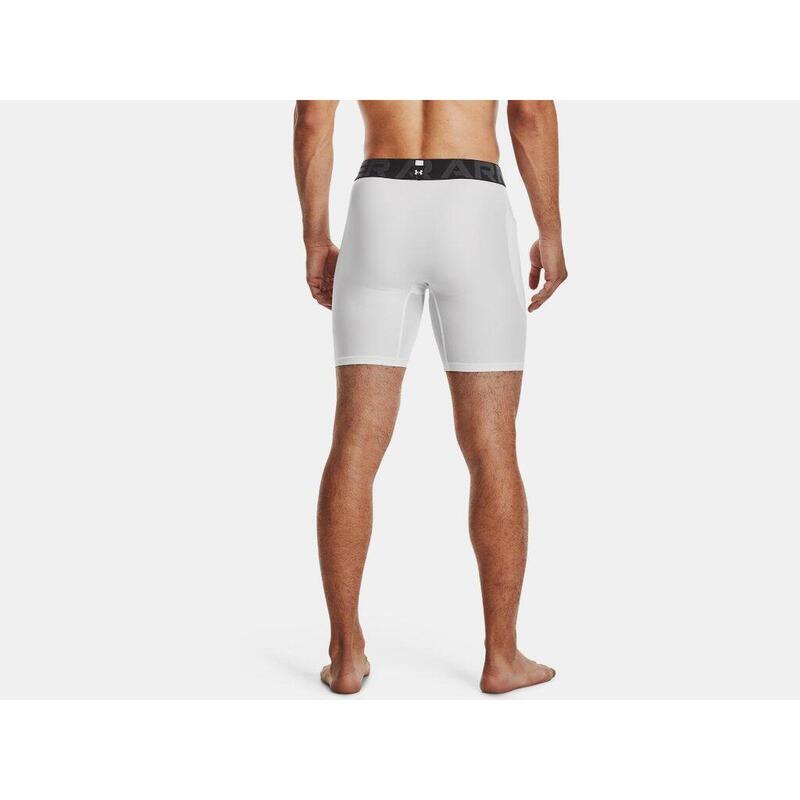 Pantaloni scurți compresivi Under Armour HeatGear® Albi