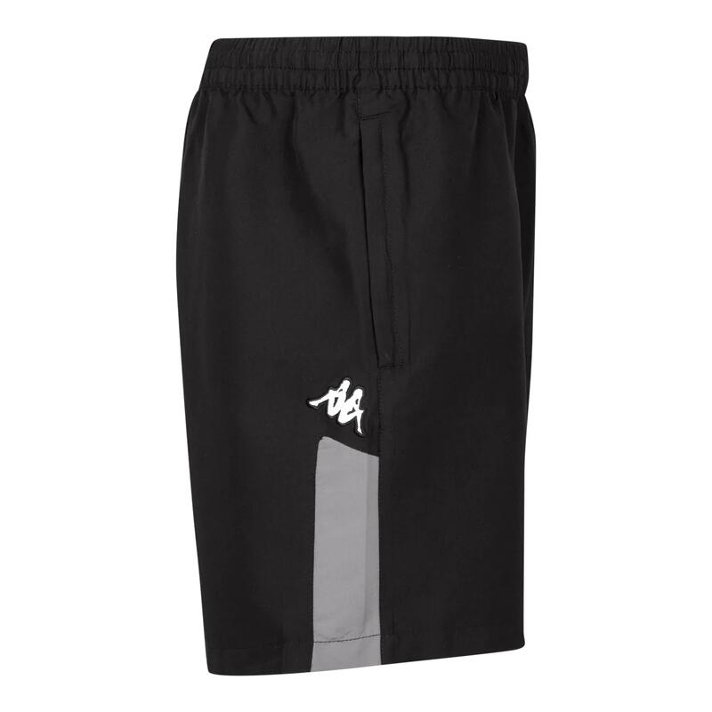 Short de sport noir Passo Kappa pour adulte