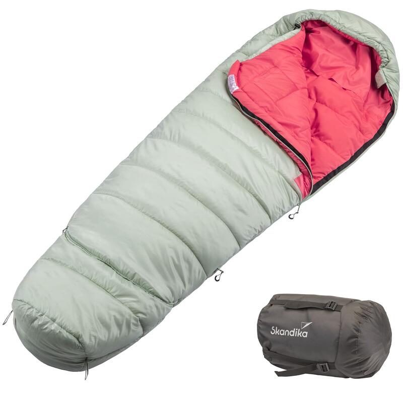 Saco de dormir Gjora Junior - tipo momia para niños - 3-4 estaciones - compacto