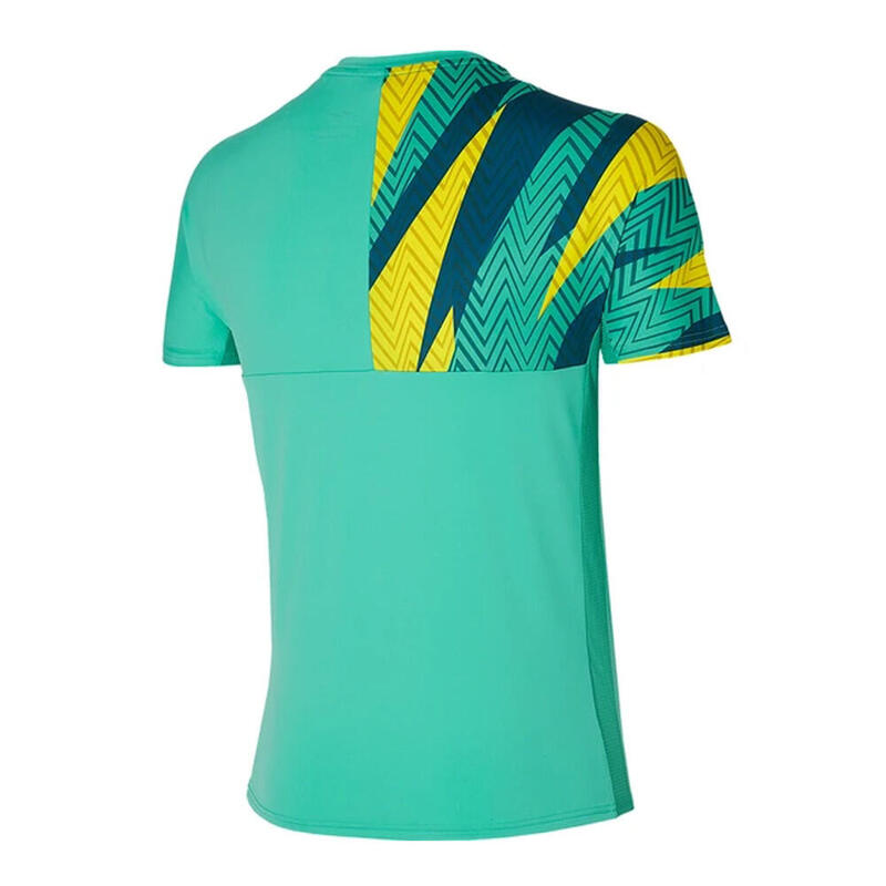 T-shirt de Tennis Vert Homme Mizuno Tennis Shadow