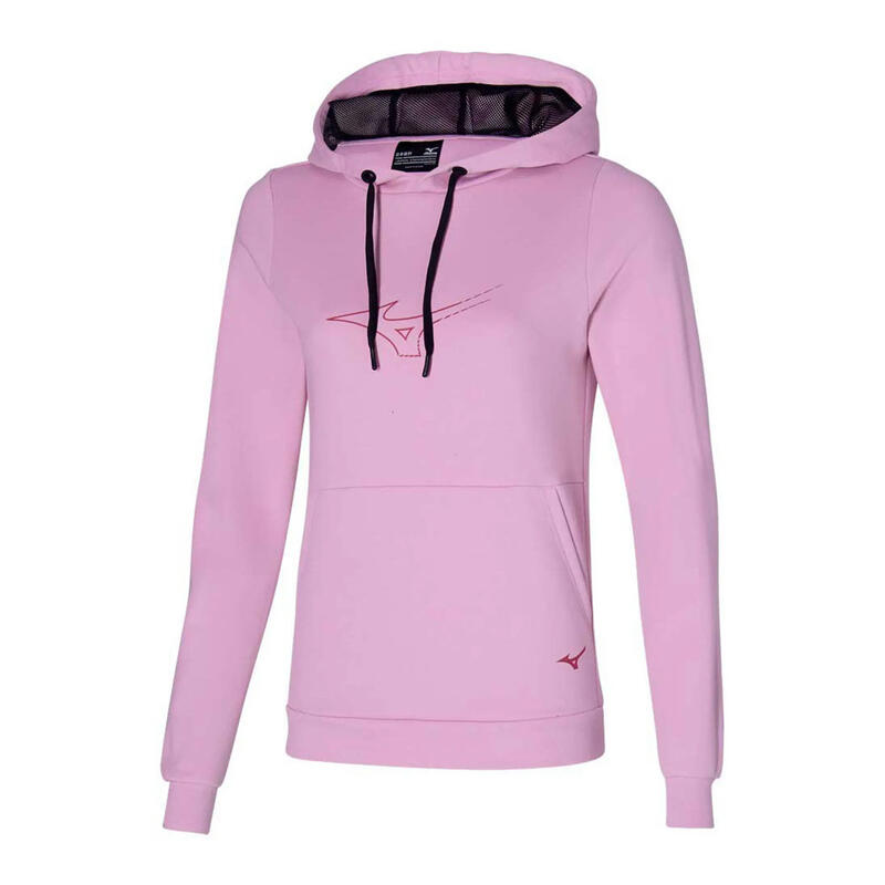 Sweat à Capuche Mauve Femme Mizuno Athletic Hoody