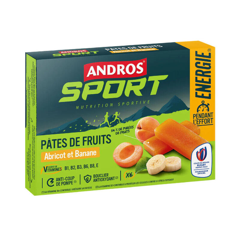 PÂTES DE FRUITS ANDROS ABRICOT ET BANANE x6