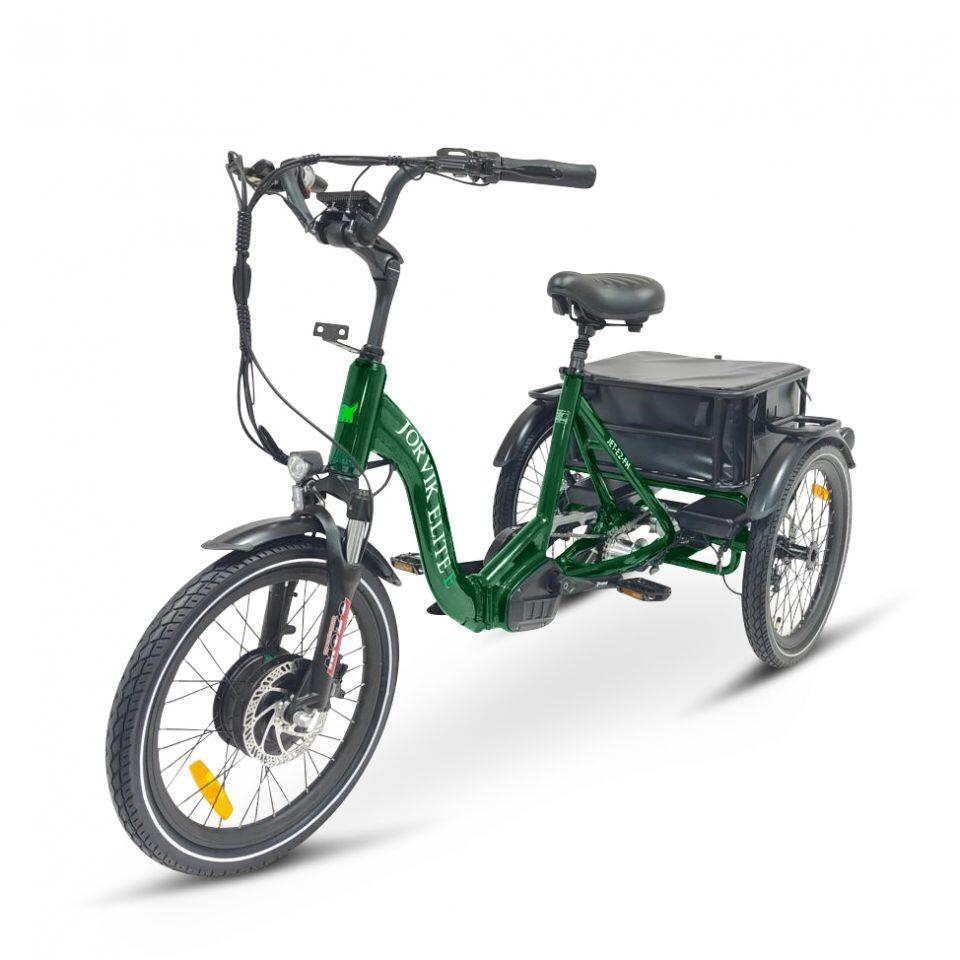Elite Front Hub Dual Battery Electric Folding Tricycle JET-E2FH 6/7