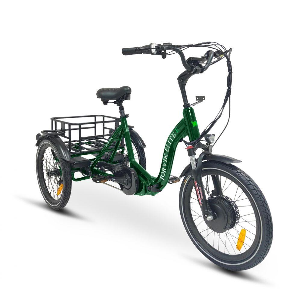 Elite Front Hub Dual Battery Electric Folding Tricycle JET-E2FH 4/7