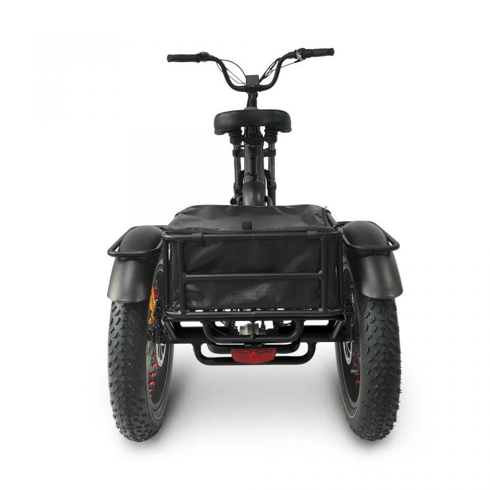 Dual Battery Mid Drive Electric Folding Mountain Trike JMT13 (250w) 5/7