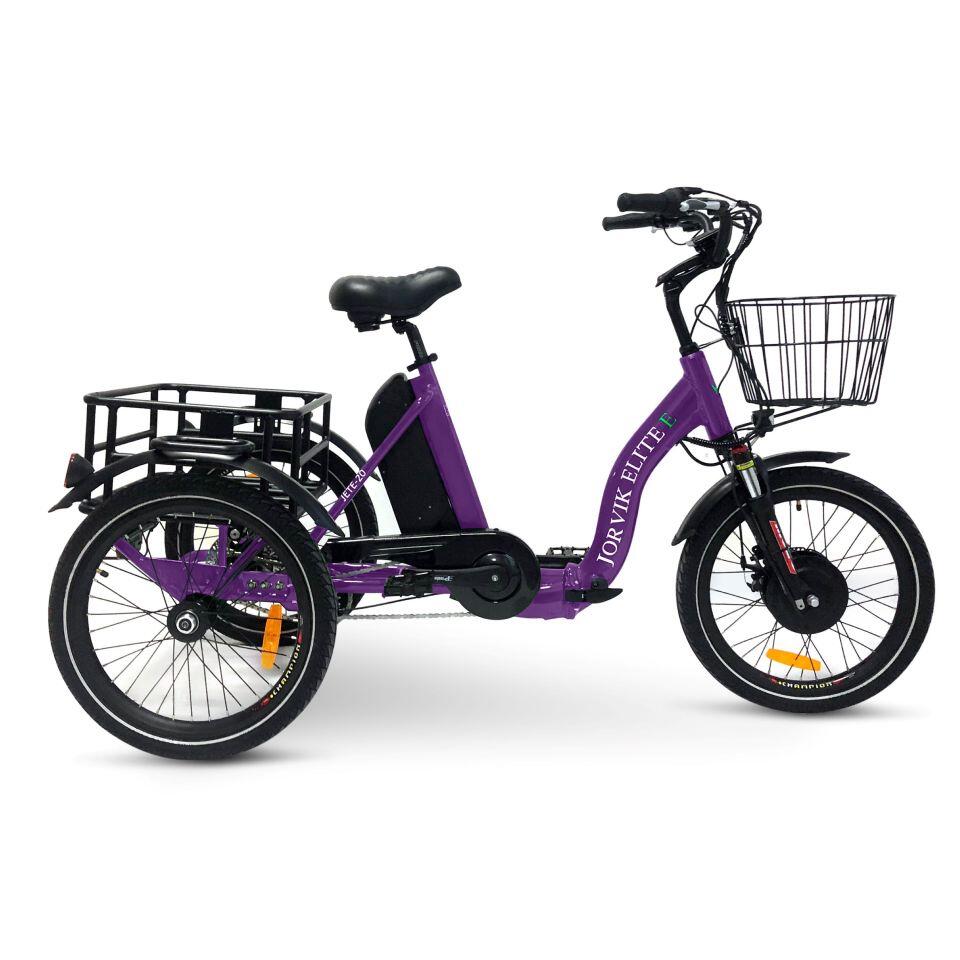 JORVIK TRICYCLES Elite Low Step Through Electric Folding Tricycle JET-E