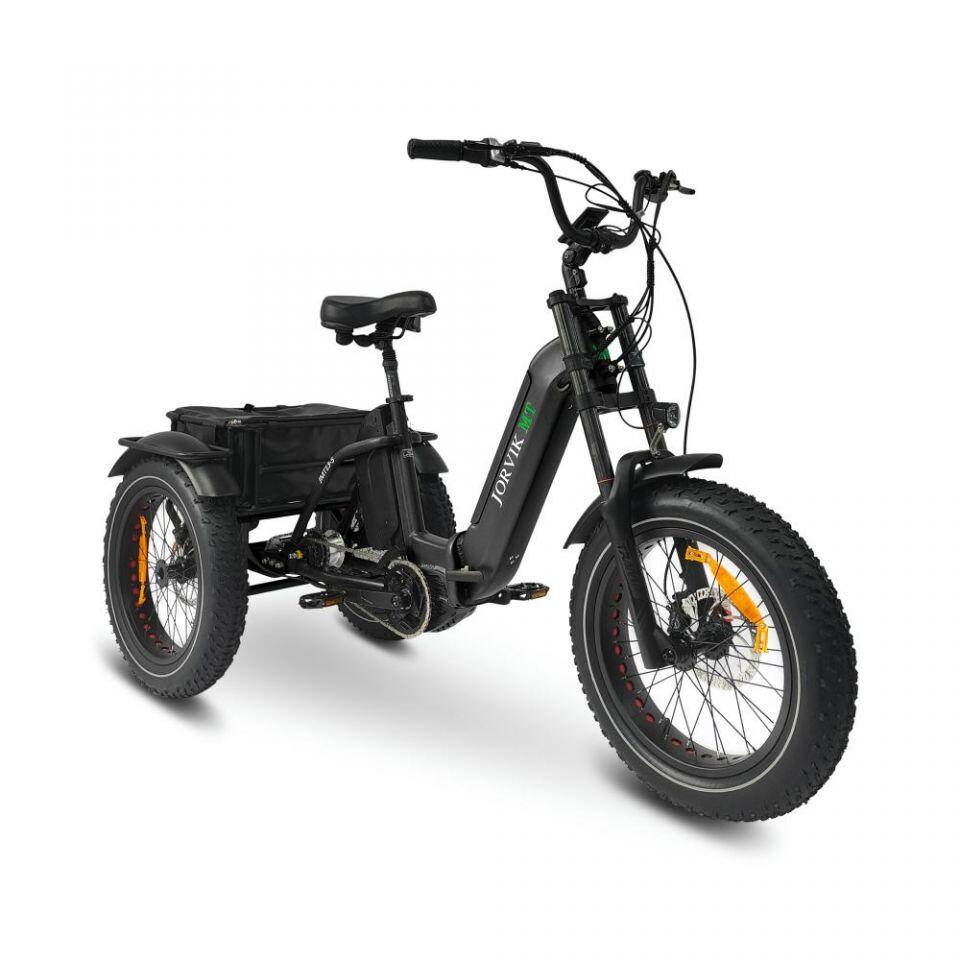 Dual Battery Mid Drive Electric Folding Mountain Trike JMT13 (250w) 4/7