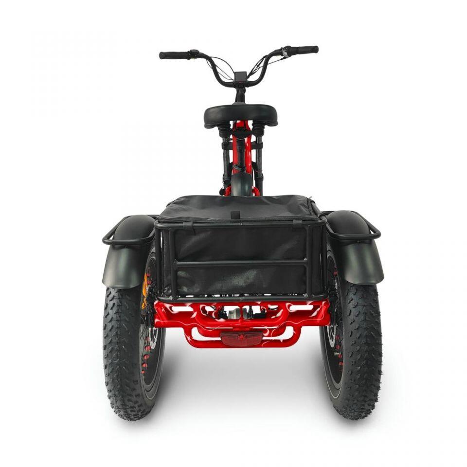 Dual Battery Mid Drive Electric Folding Mountain Trike JMT13 (500w) 5/7