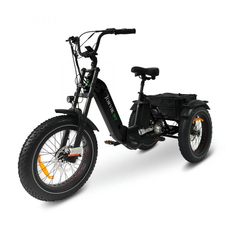 Dual Battery Mid Drive Electric Folding Mountain Trike JMT13 (500w) 2/7