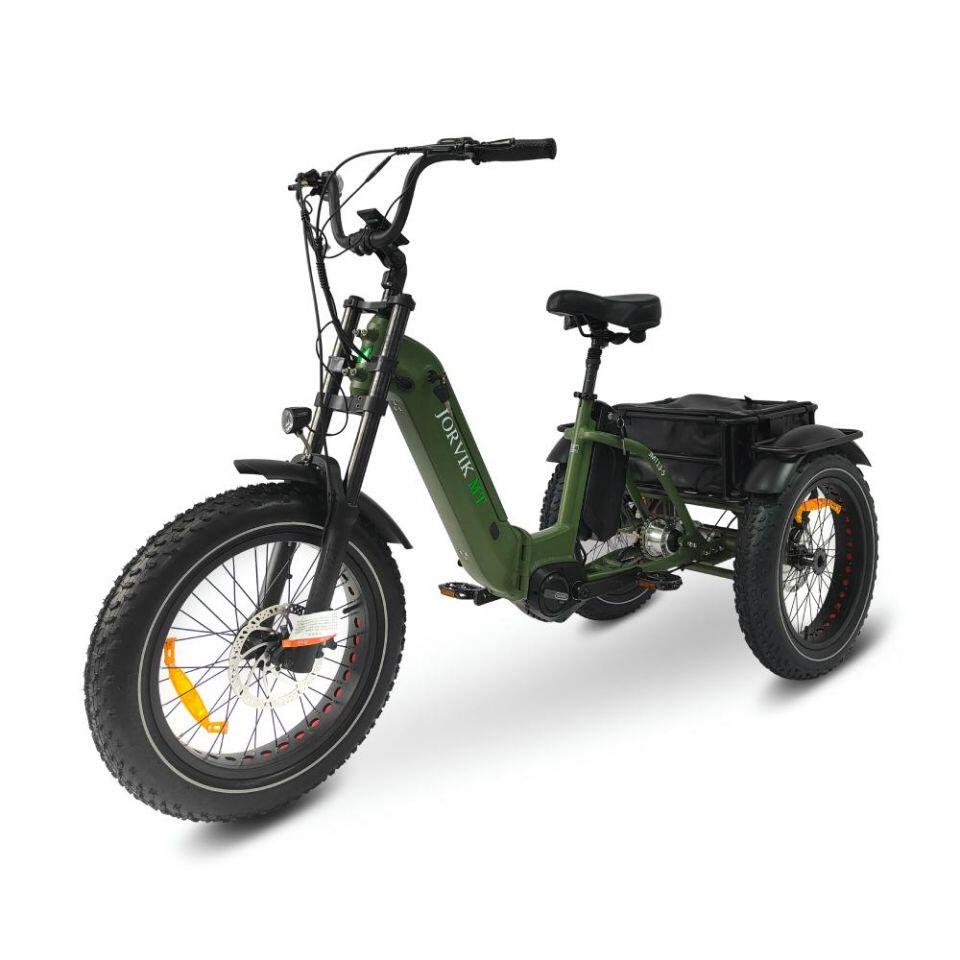 Dual Battery Mid Drive Electric Folding Mountain Trike JMT13 (250w) 5/7