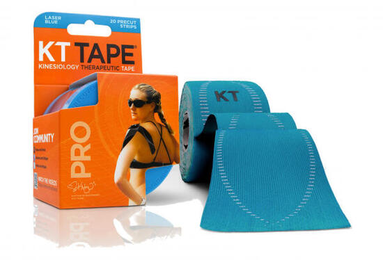 20 BANDES PRÉ-COUPÉES KT TAPE LASER BLUE