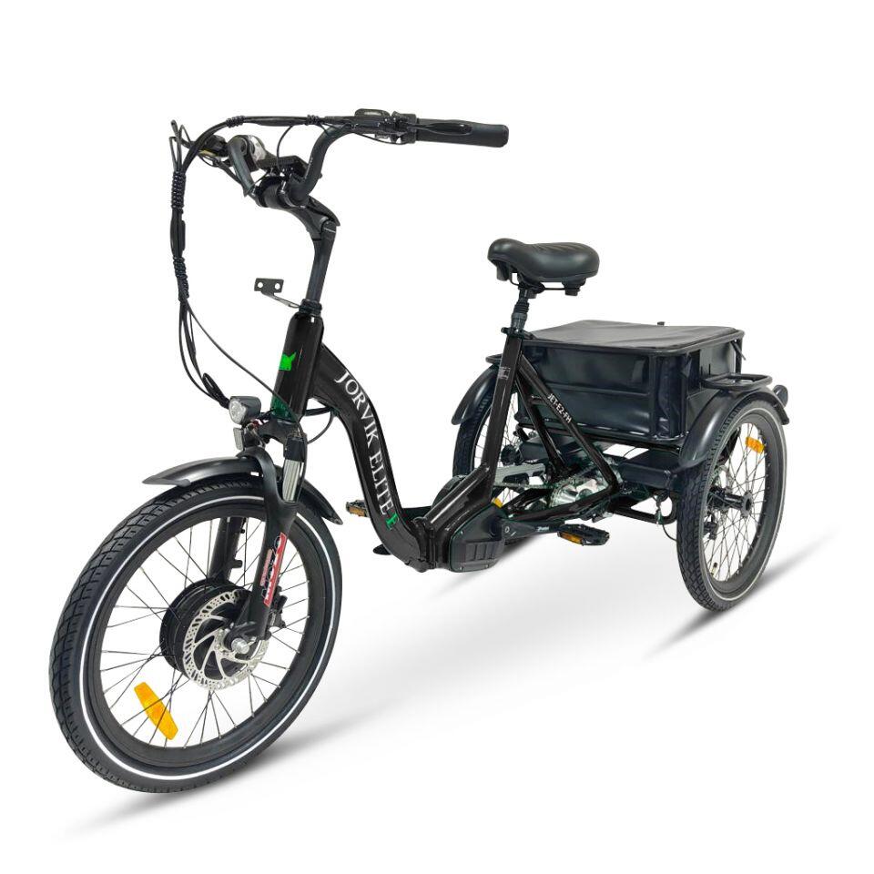 Elite Front Hub Dual Battery Electric Folding Tricycle JET-E2FH 2/7