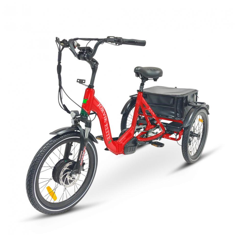 Elite Front Hub Dual Battery Electric Folding Tricycle JET-E2FH 6/7