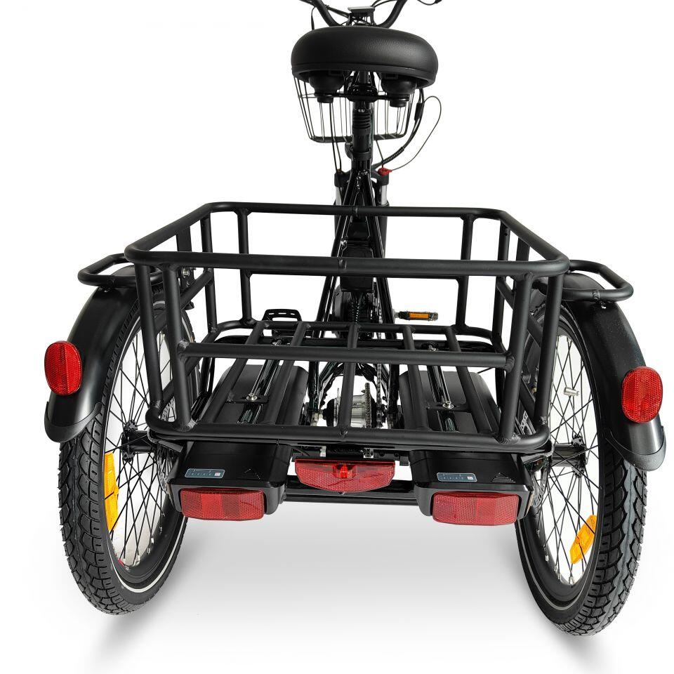 Elite MidDrive Dual Battery Electric Folding Tricycle JETE2 JORVIK TRICYCLES Decathlon