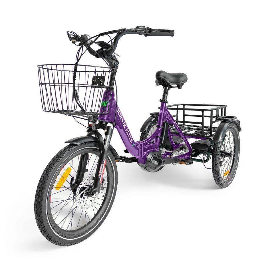 Elite Mid-Drive Dual Battery Electric Folding Tricycle JET-E2 2/7