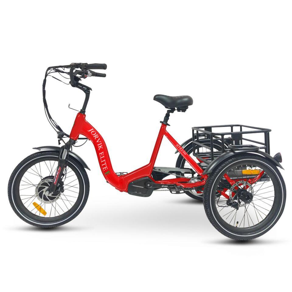JORVIK TRICYCLES Elite Front Hub Dual Battery Electric Folding Tricycle JET-E2FH