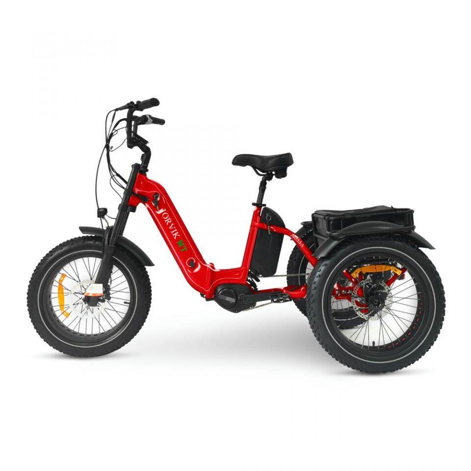 Dual Battery Mid Drive Electric Folding Mountain Trike JMT13 (500w) 1/7