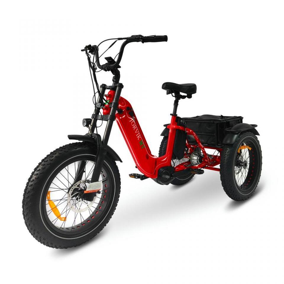 Dual Battery Mid Drive Electric Folding Mountain Trike JMT13 (500w) 2/7