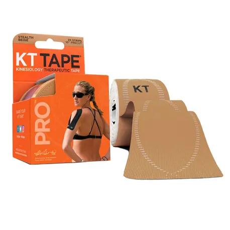 KT TAPE PRO strisce pretagliate beige 20 pezzi impermeabili