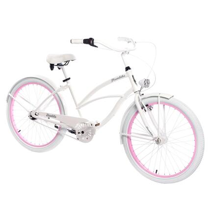 Rower miejski damski Plumbike La Donna Mia 7B z hamulcem v-brake