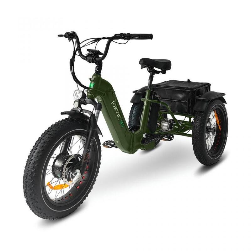Triciclo eléctrico de montaña plegable con doble batería Jorvik JMT11 (500w)