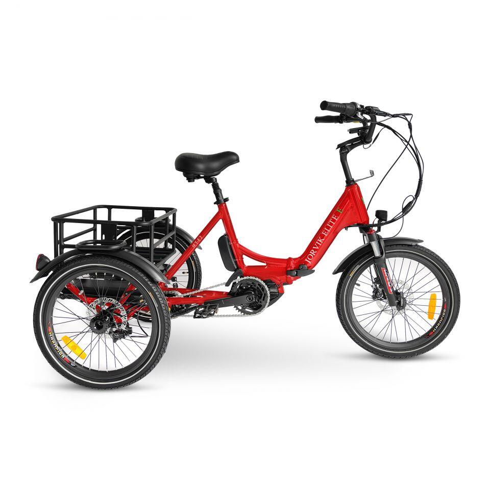 Elite Mid-Drive Dual Battery Electric Folding Tricycle JET-E2 1/7