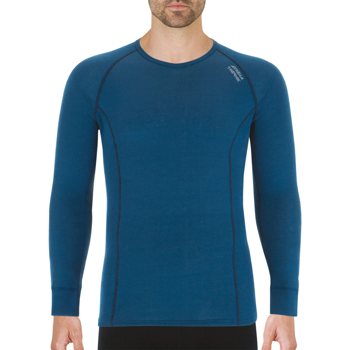 Athena - Tee-shirt Manches Longues Homme Thermik - Sous Pull - Bleu - 52 2xl - Decathlon
