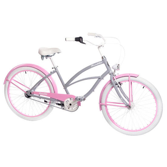 Rower miejski damski Plumbike La Donna Mia 7B z hamulcem v-brake