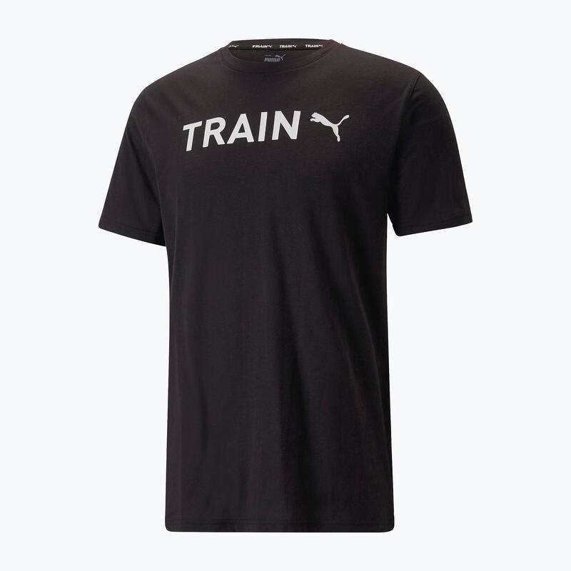 Tricou fitness bărbați Graphic Tee Training Negru