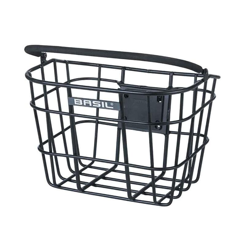 Panier À Vélo Bremen Aluminium 28 X 37 X 26 Cm - Noir